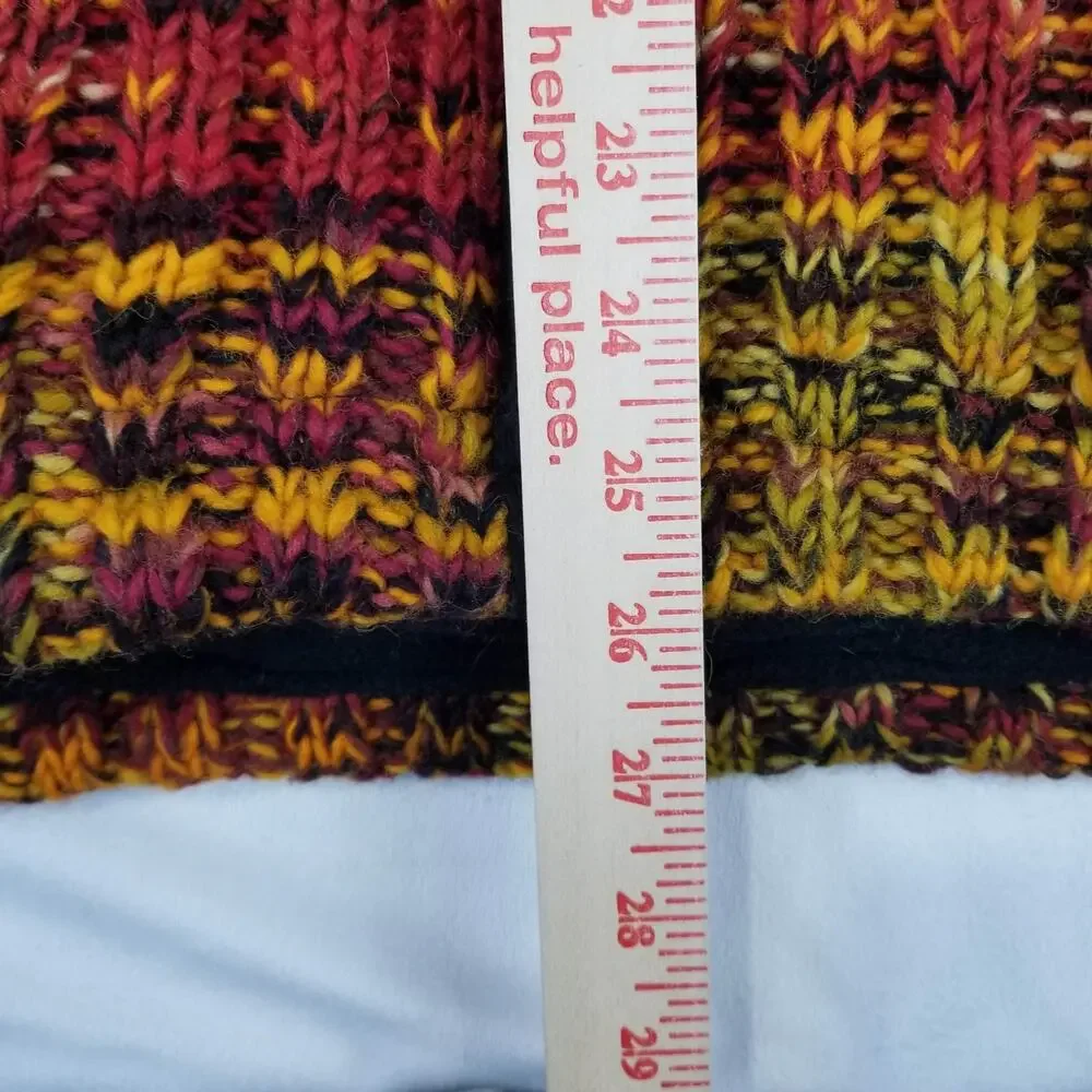 Kyber Outerwear Jacket Womens Large Multicolor Wool Fleece Lined Hooded Full Zip - Picture 11 of 12